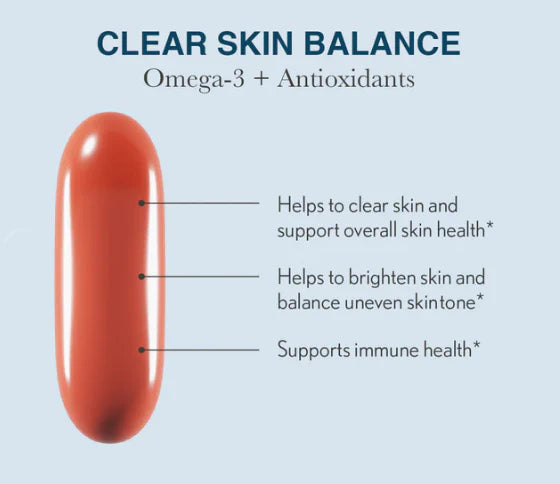 Clear Skin Balance Omega 3 Supplement