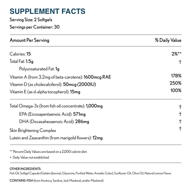 Clear Skin Balance Omega 3 Supplement